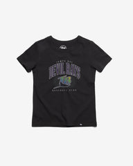 TAMPA BAY RAYS COOPERSTOWN DOUBLE HEADER '47 FRANKLIN TEE KIDS FLINT BLACK