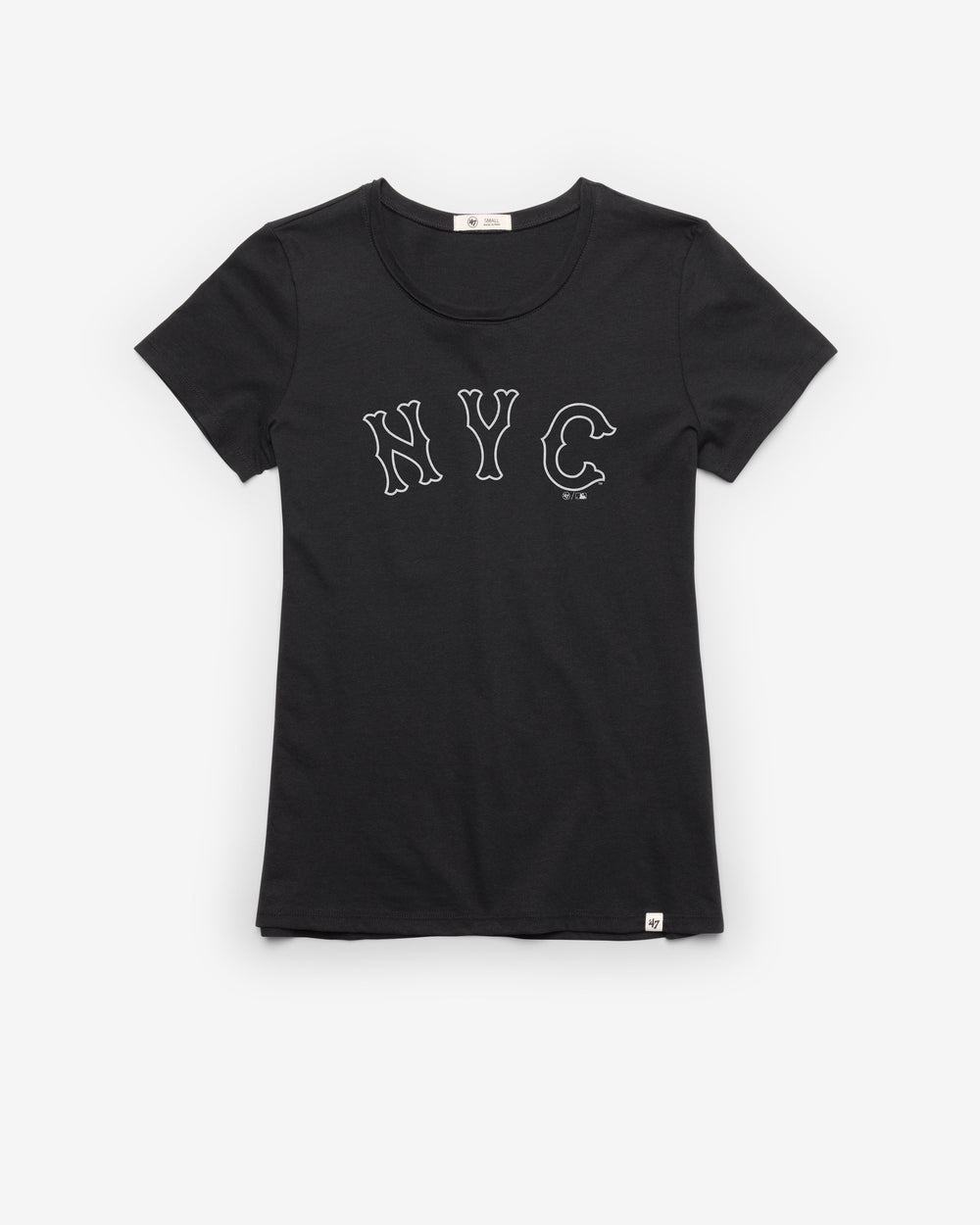 NEW YORK METS CITY CONNECT PREMIER '47 FRANKIE TEE WOMENS FLINT BLACK