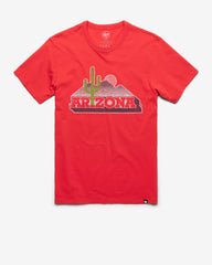 ARIZONA WILDCATS CACTUS VINTAGE PREMIER '47 FRANKLIN TEE RACER RED