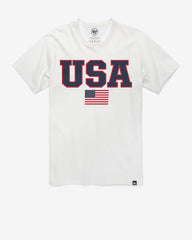 UNITED STATES USA BLOCK '47 FRANKLIN TEE WHITE WASH