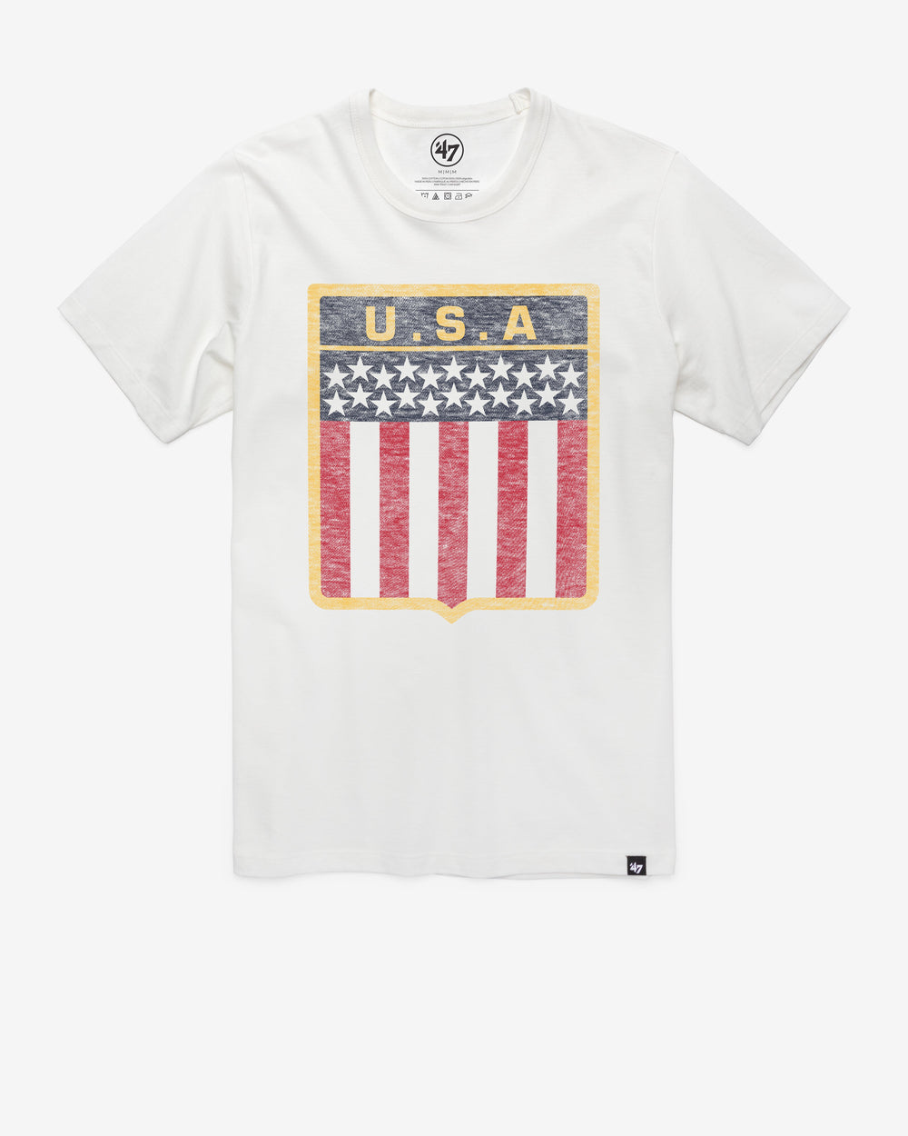 UNITED STATES USA SPANGLE '47 FRANKLIN TEE WHITE WASH