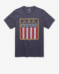UNITED STATES USA SPANGLE '47 FRANKLIN TEE ATLAS BLUE