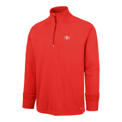 SAN FRANCISCO 49ERS IMPRINT FORWARD '47 1/4 ZIP RED
