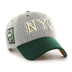 NEW YORK JETS STONEY CLOVER LANE X '47 BLOCK CLEAN UP GRAY