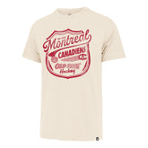 OLD TIME HOCKEY MONTREAL CANADIENS VINTAGE POKE CHECK '47 FRANKLIN TEE CREAM