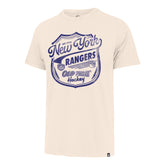 OLD TIME HOCKEY NEW YORK RANGERS VINTAGE POKE CHECK '47 FRANKLIN TEE CREAM