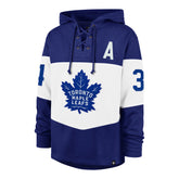 TORONTO MAPLE LEAFS AUSTON MATTHEWS '47 RUN POINT LACER HOOD ROYAL
