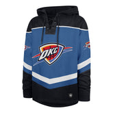 OKLAHOMA CITY THUNDER TRI SATIN '47 LAYUP LACER HOOD BLUE RAZ