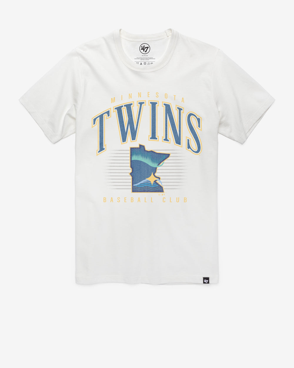 MINNESOTA TWINS CITY CONNECT DOUBLE HEADER '47 FRANKLIN TEE WHITE WASH