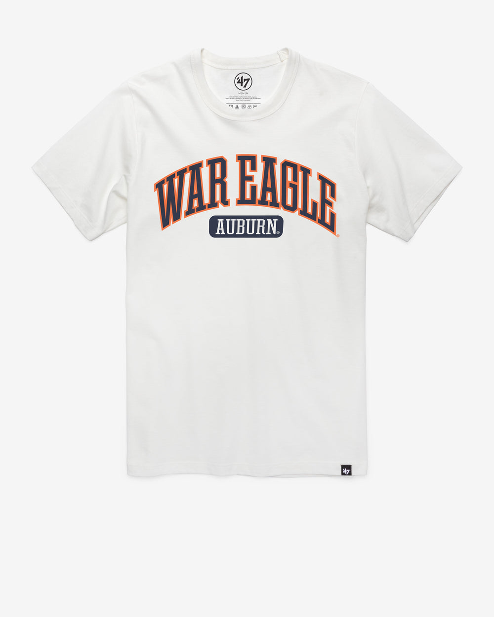 AUBURN TIGERS LOCAL ARCH '47 FRANKLIN TEE WHITE WASH