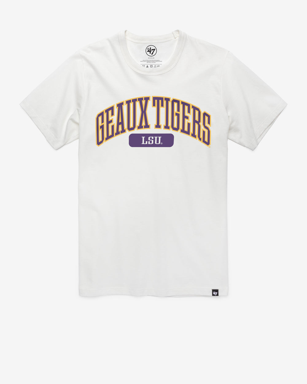 LOUISIANA STATE TIGERS LSU LOCAL ARCH '47 FRANKLIN TEE WHITE WASH