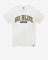 MICHIGAN WOLVERINES LOCAL ARCH '47 FRANKLIN TEE WHITE WASH