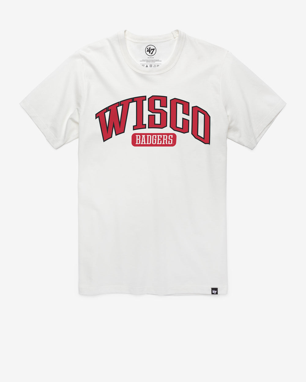 WISCONSIN BADGERS LOCAL ARCH '47 FRANKLIN TEE WHITE WASH