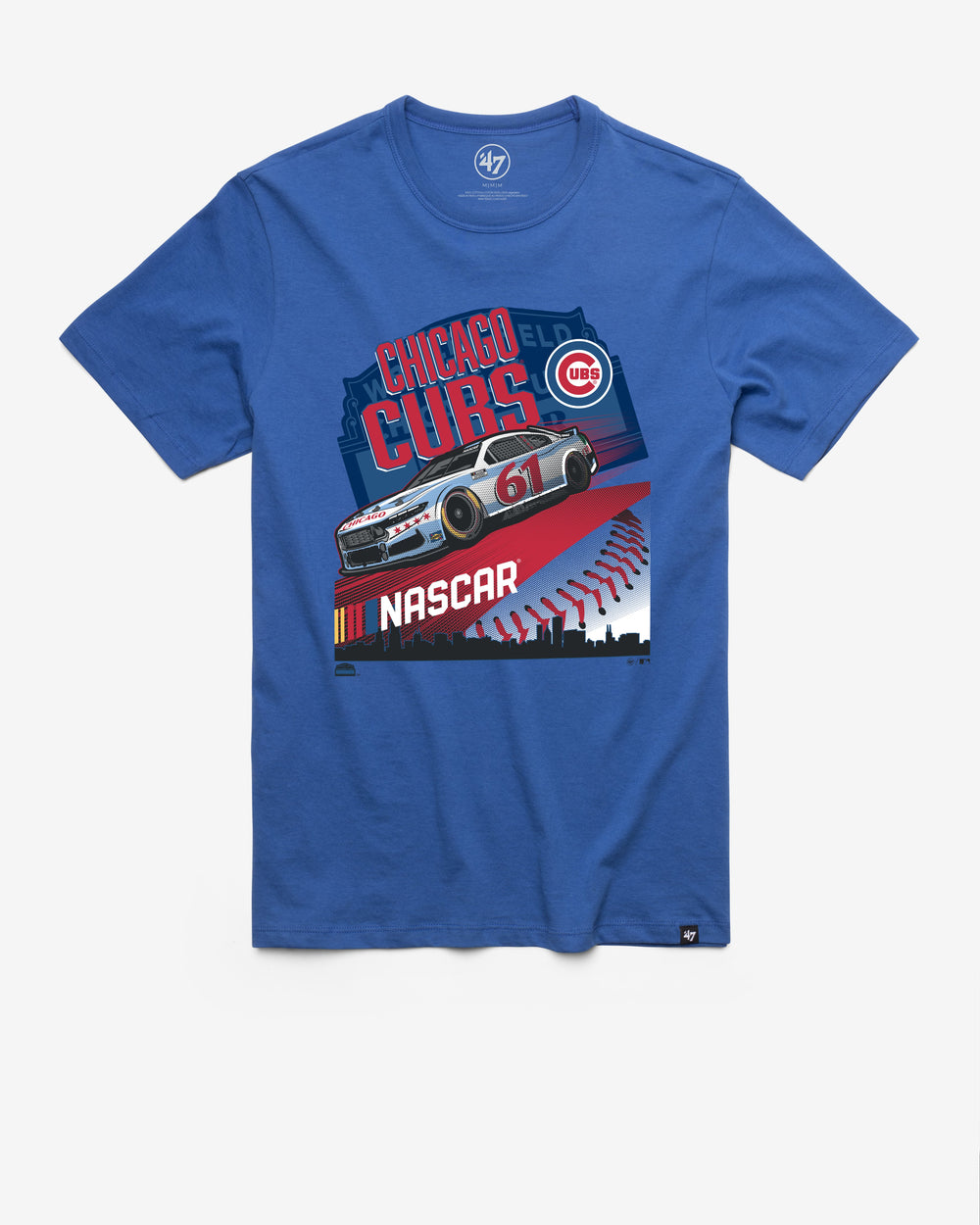 NASCAR CHICAGO STREET RACE '47 REGIONAL FRANKLIN TEE JETTY BLUE