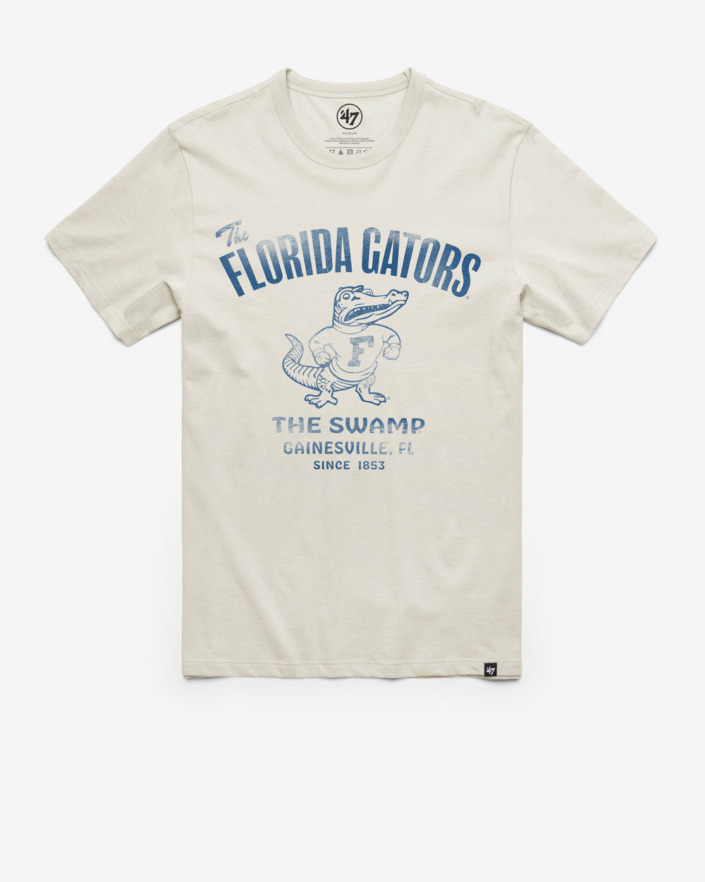 FLORIDA GATORS VINTAGE WIDE OPEN '47 FRANKLIN TEE DUNE