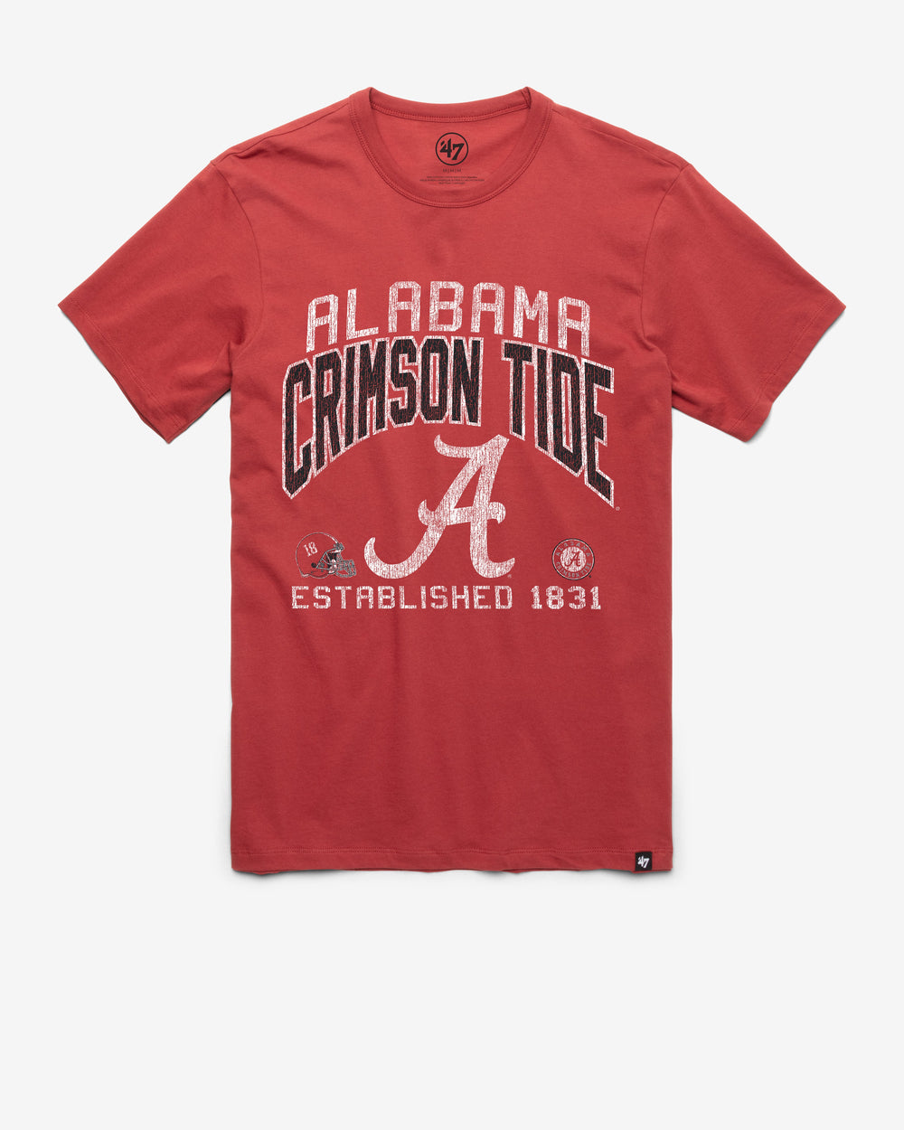 ALABAMA CRIMSON TIDE TURNED UP '47 FRANKLIN TEE MISSION RED