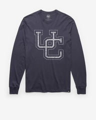 CONNECTICUT HUSKIES UCONN VINTAGE PREMIER '47 FRANKLIN LONG SLEEVE TEE ATLAS BLUE