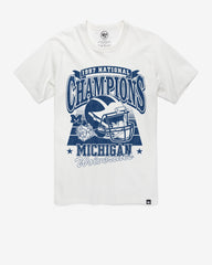 MICHIGAN WOLVERINES MONOCHROME '47 FRANKLIN TEE WHITE WASH