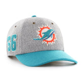 MIAMI DOLPHINS OFF CAMPUS '47 CLEAN UP MID FIT GRAY