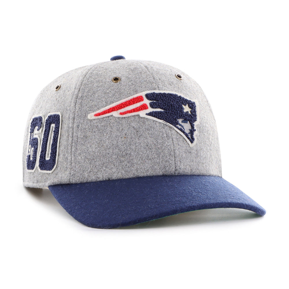 NEW ENGLAND PATRIOTS OFF CAMPUS '47 CLEAN UP MID FIT GRAY