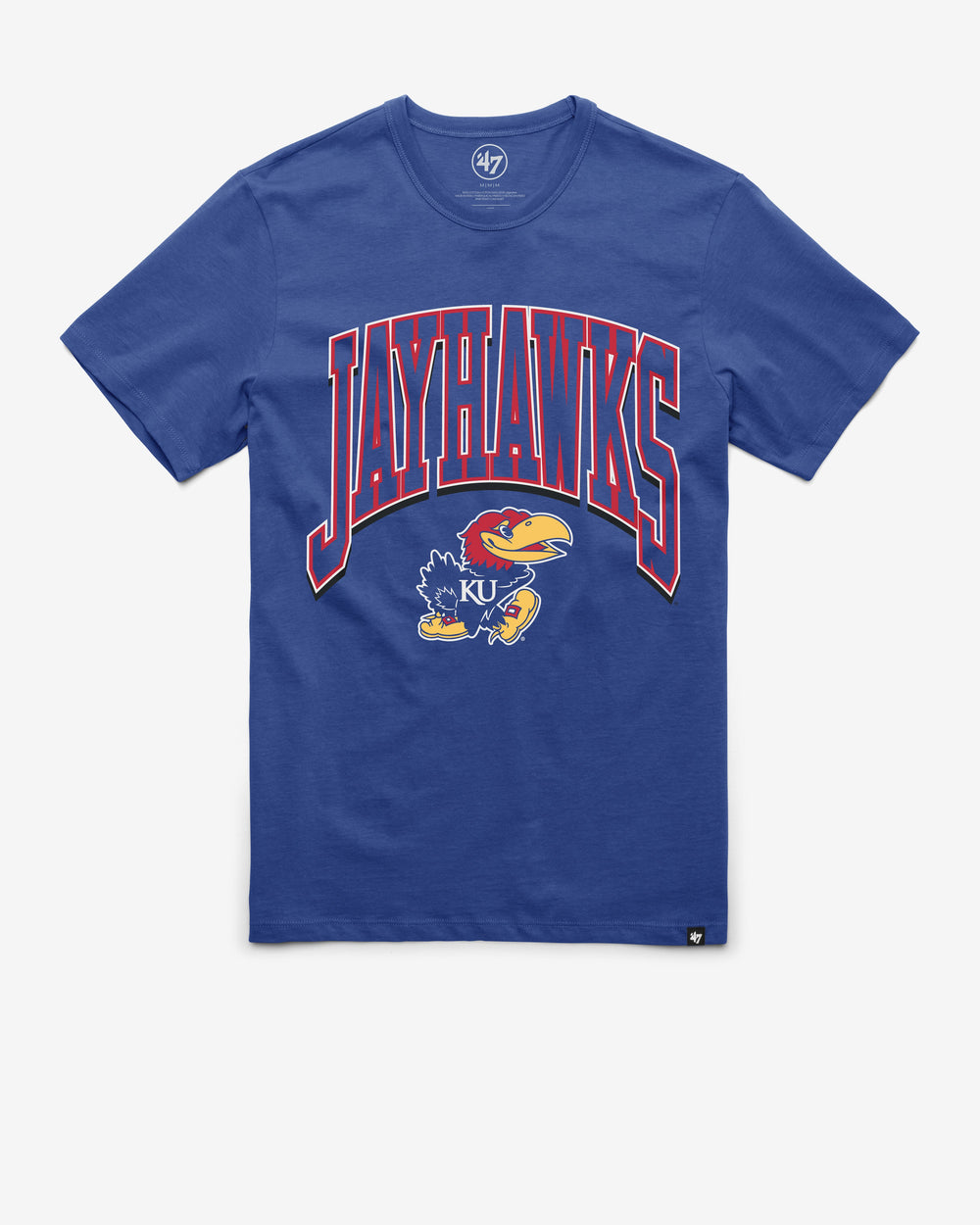 KANSAS JAYHAWKS WALK TALL '47 FRANKLIN TEE JETTY BLUE
