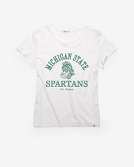 MICHIGAN STATE SPARTANS VINTAGE FRESH START '47 FRANKIE TEE WOMENS WHITE WASH