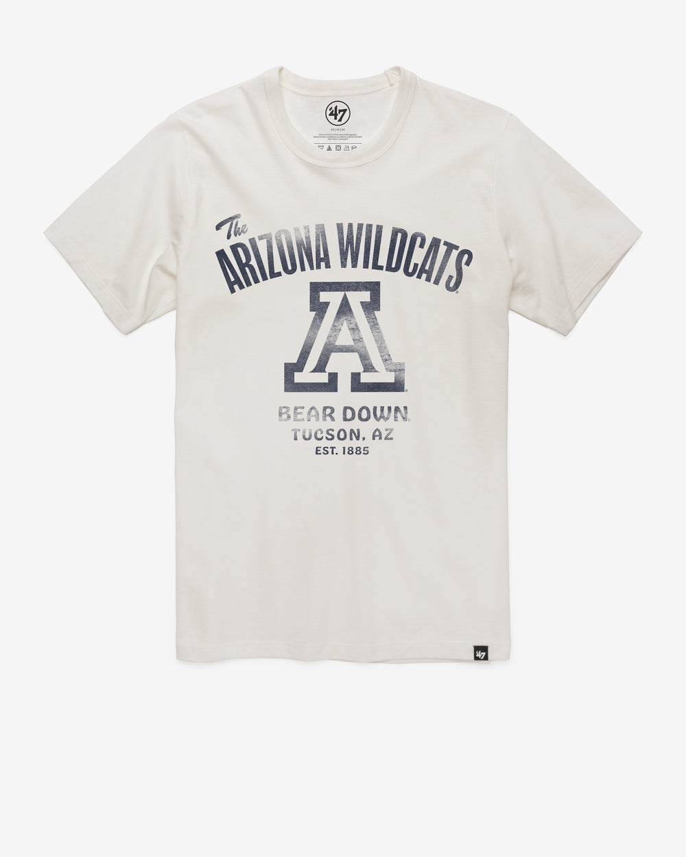 ARIZONA WILDCATS VINTAGE WIDE OPEN '47 FRANKLIN TEE DUNE