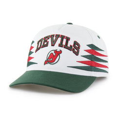 NEW JERSEY DEVILS VINTAGE DIAMOND CUT '47 HITCH WHITE