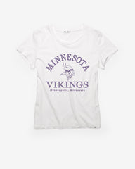 MINNESOTA VIKINGS FRESH START '47 FRANKIE TEE WOMENS WHITE WASH