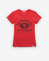 SAN FRANCISCO 49ERS FRESH START '47 FRANKIE TEE WOMENS RACER RED