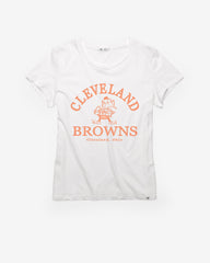 CLEVELAND BROWNS HISTORIC FRESH START '47 FRANKIE TEE WOMENS WHITE WASH