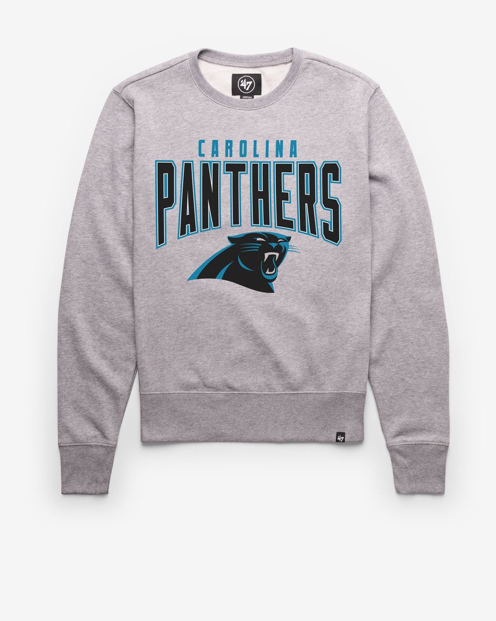 CAROLINA PANTHERS TEAM ELEMENTS ARCH '47 HEADLINE CREW SLATE GREY