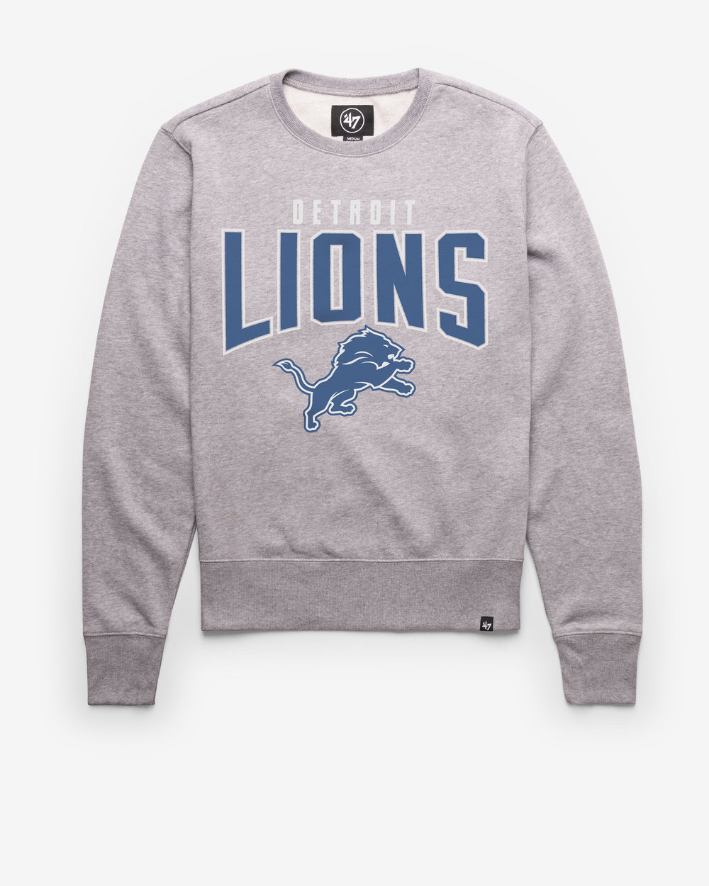 DETROIT LIONS TEAM ELEMENTS ARCH '47 HEADLINE CREW SLATE GREY