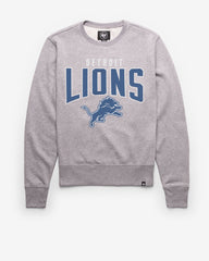 DETROIT LIONS TEAM ELEMENTS ARCH '47 HEADLINE CREW SLATE GREY