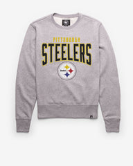 PITTSBURGH STEELERS TEAM ELEMENTS ARCH '47 HEADLINE CREW SLATE GREY