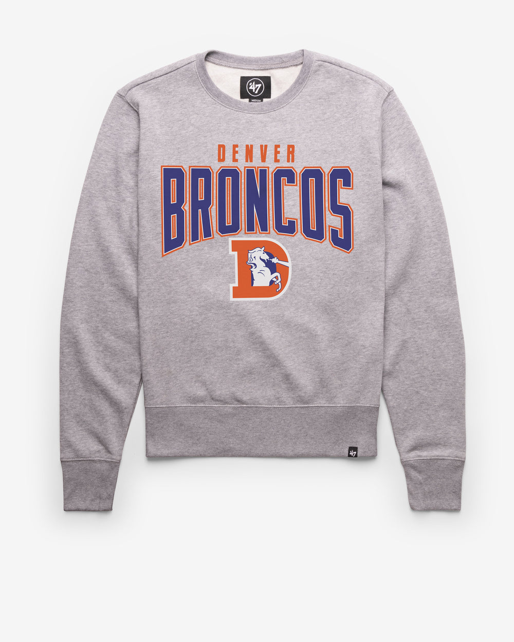 DENVER BRONCOS HISTORIC TEAM ELEMENTS ARCH '47 HEADLINE CREW SLATE GREY