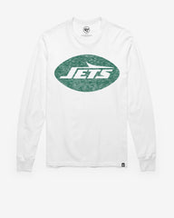 NEW YORK JETS PREMIER '47 FRANKLIN LONG SLEEVE TEE WHITE WASH