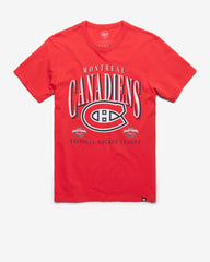 MONTREAL CANADIENS CREASE '47 FRANKLIN TEE RACER RED