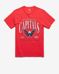 WASHINGTON CAPITALS CREASE '47 FRANKLIN TEE RACER RED