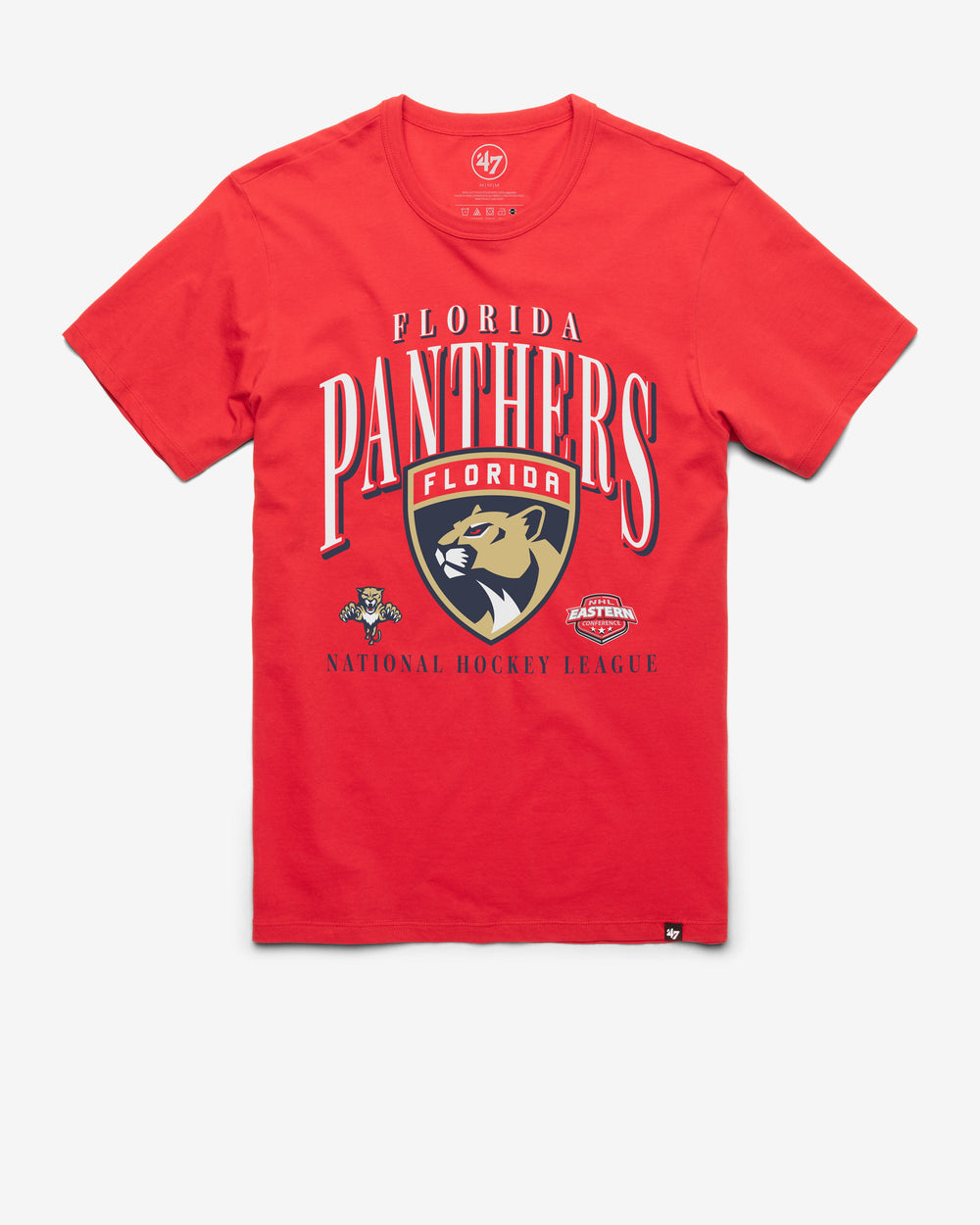 FLORIDA PANTHERS CREASE '47 FRANKLIN TEE RACER RED