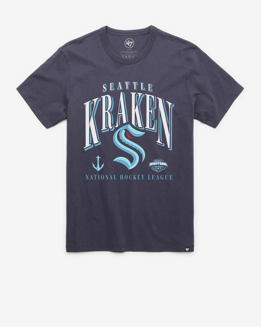 SEATTLE KRAKEN CREASE '47 FRANKLIN TEE ATLAS BLUE