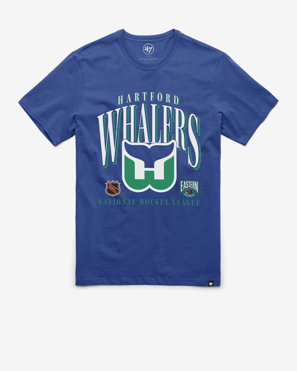 HARTFORD WHALERS VINTAGE CREASE '47 FRANKLIN TEE JETTY BLUE