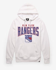 NEW YORK RANGERS TEAM ELEMENTS ARCH '47 HEADLINE HOOD WHITE WASH
