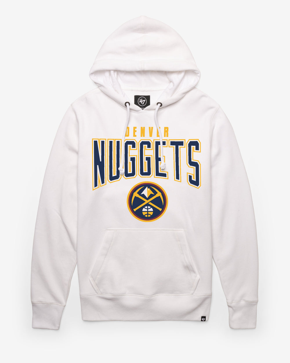 DENVER NUGGETS TEAM ELEMENTS ARCH '47 HEADLINE HOOD WHITE WASH