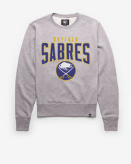 BUFFALO SABRES TEAM ELEMENTS ARCH '47 HEADLINE CREW SLATE GREY