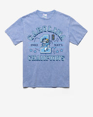 NORTH CAROLINA TAR HEELS UNC H-CHAMPS LOCKER VINTAGE '47 TUBULAR TEE DT SKY BLUE
