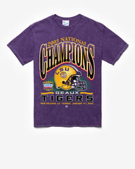 LOUISIANA STATE TIGERS LSU H-BLOCK LOCKER VINTAGE '47 TUBULAR TEE DT PURPLE