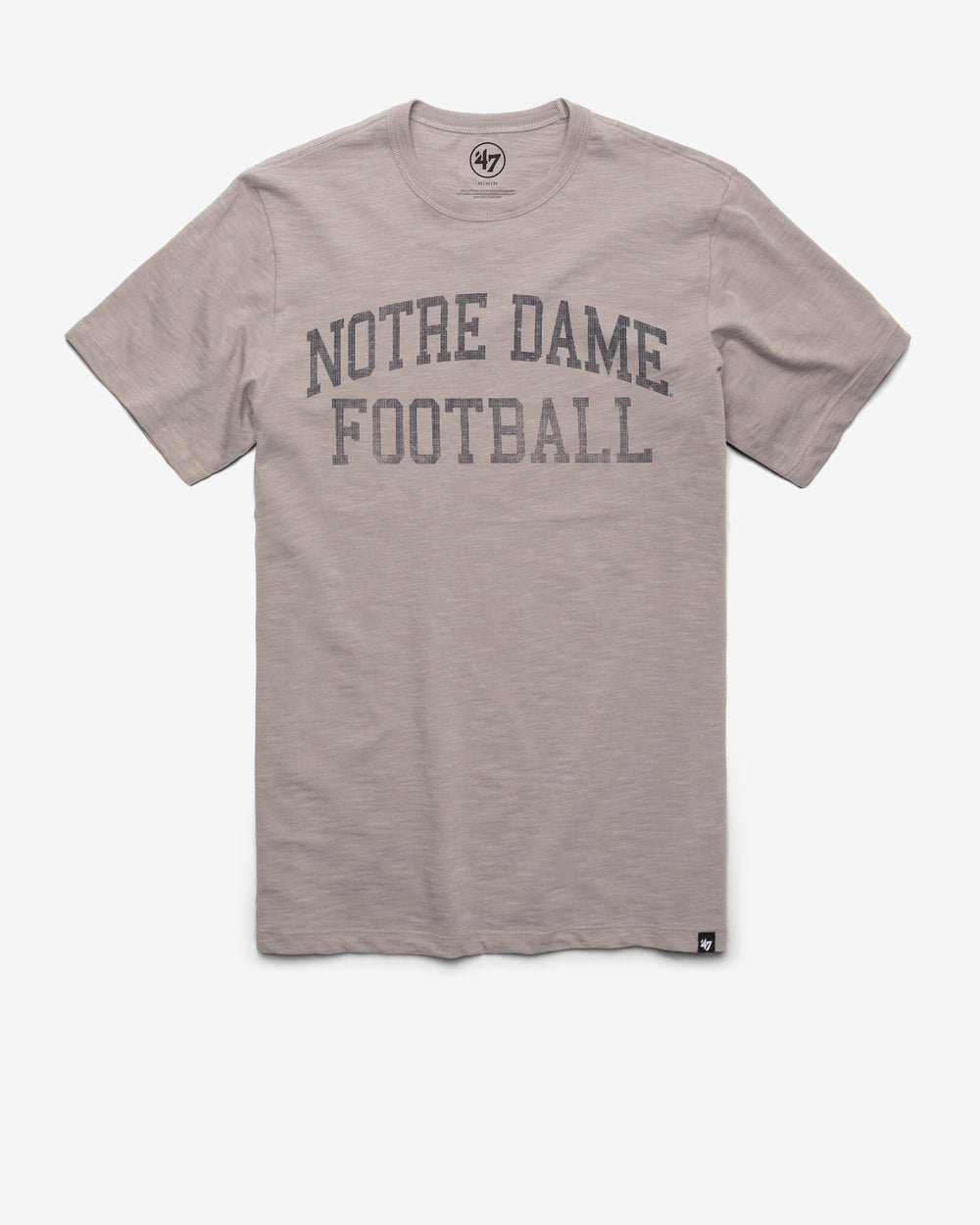 NOTRE DAME FIGHTING IRISH CLASSIC BLOCK '47 SCRUM TEE WOLF GREY
