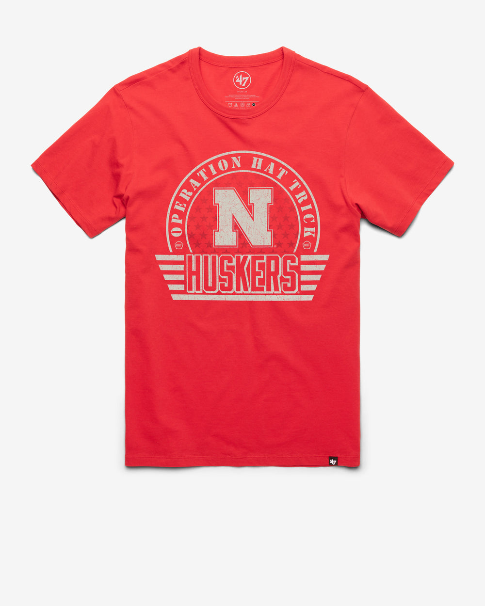 NEBRASKA CORNHUSKERS OHT CONVOY '47 FRANKLIN TEE RACER RED