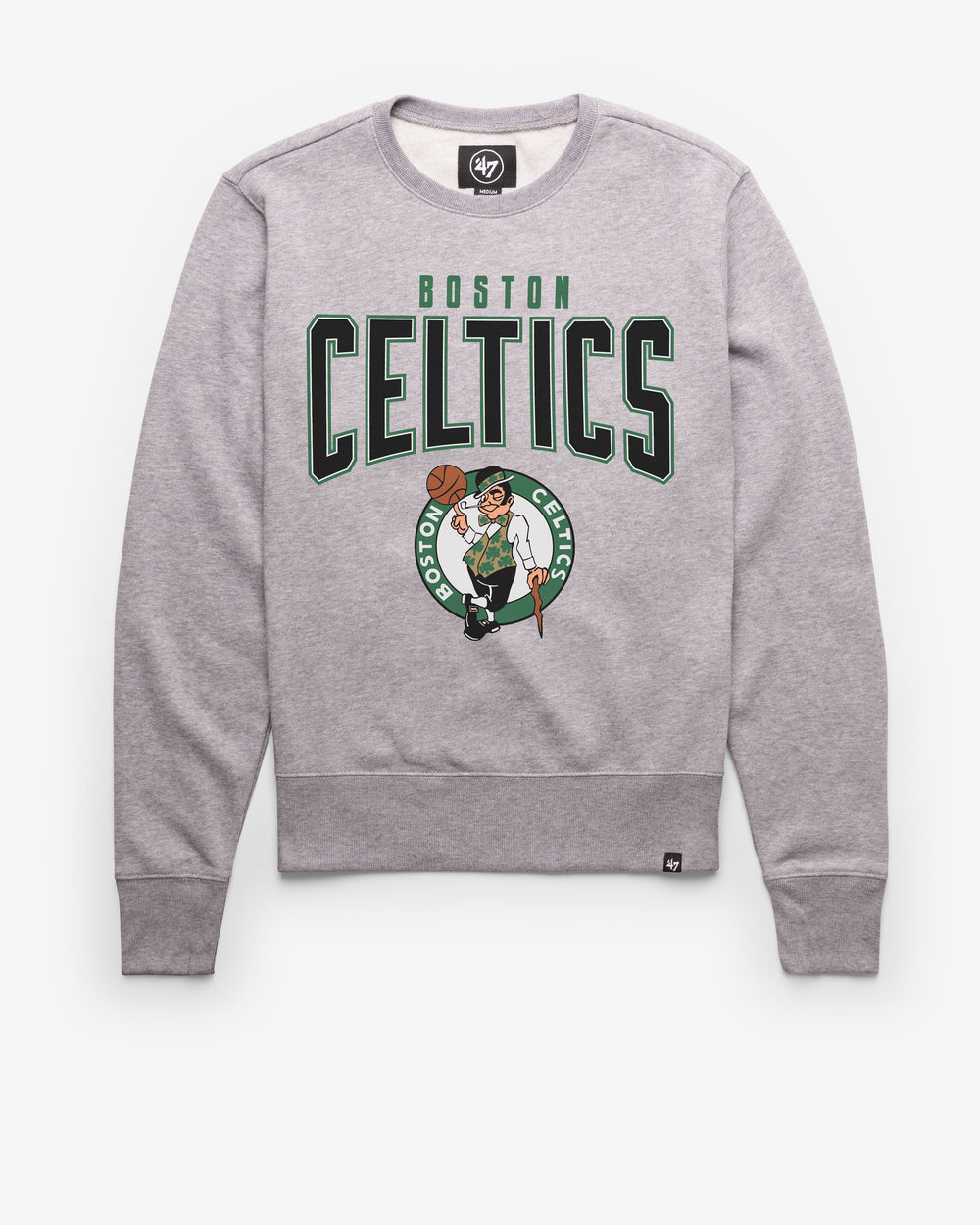 BOSTON CELTICS TEAM ELEMENTS ARCH '47 HEADLINE CREW SLATE GREY